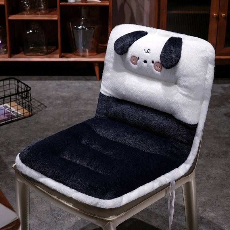 Cartoon Cute Cat Plush Cushion Chair with Thick Non Slip Design Integrated Cushion with Straps Very Suitable for Home Office Use