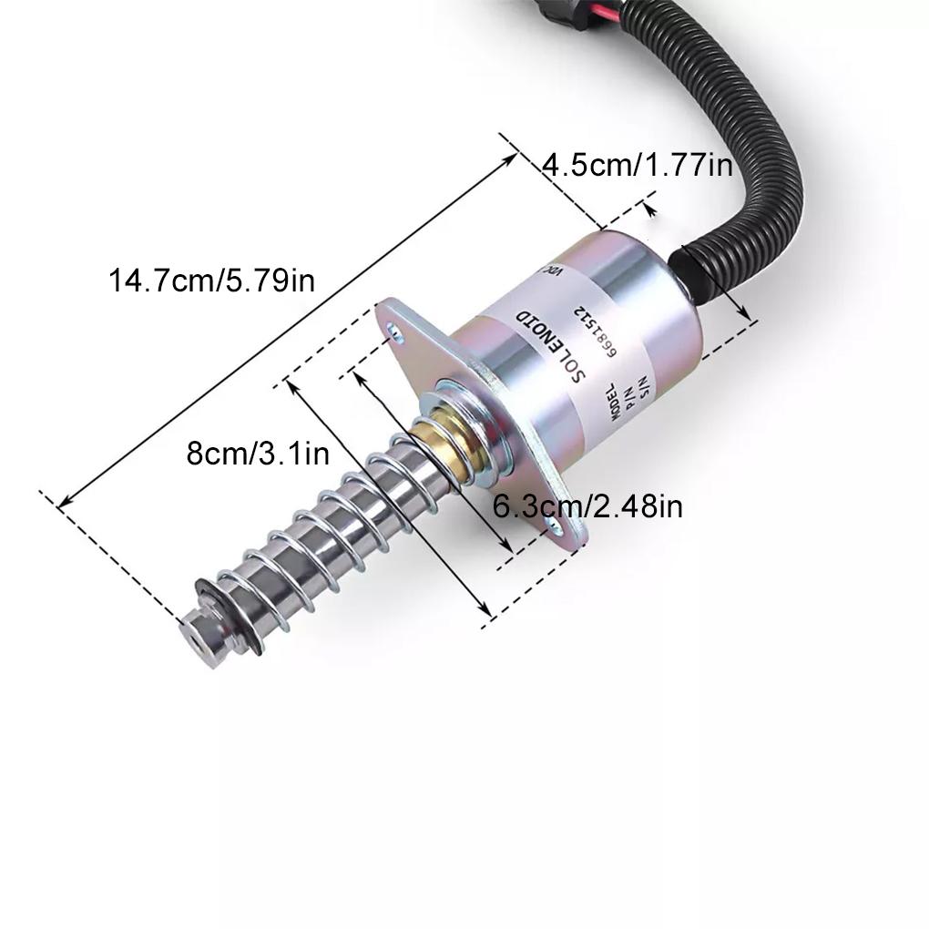 12V 6681512 7136559 Traction Lock Solenoid For Bobcat S150 S160 S185 753 763 Stop Part Code 6681512