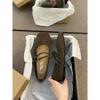 Flat bottom retro niche suede Mary Jane single shoes women's shoes 2025 new spring and autumn with skirt ballet shoes