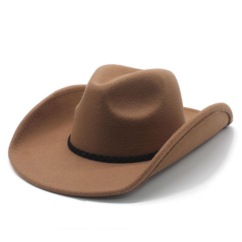 Traditional Wool Felt Gentleman Hat With Wide Brim For Winter Casual Wear