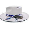 Hot-selling Cowboy Hat Wool Felt Top Hat Western Peacock Feather Jazz Hat Big Brim Men's Winter Hat