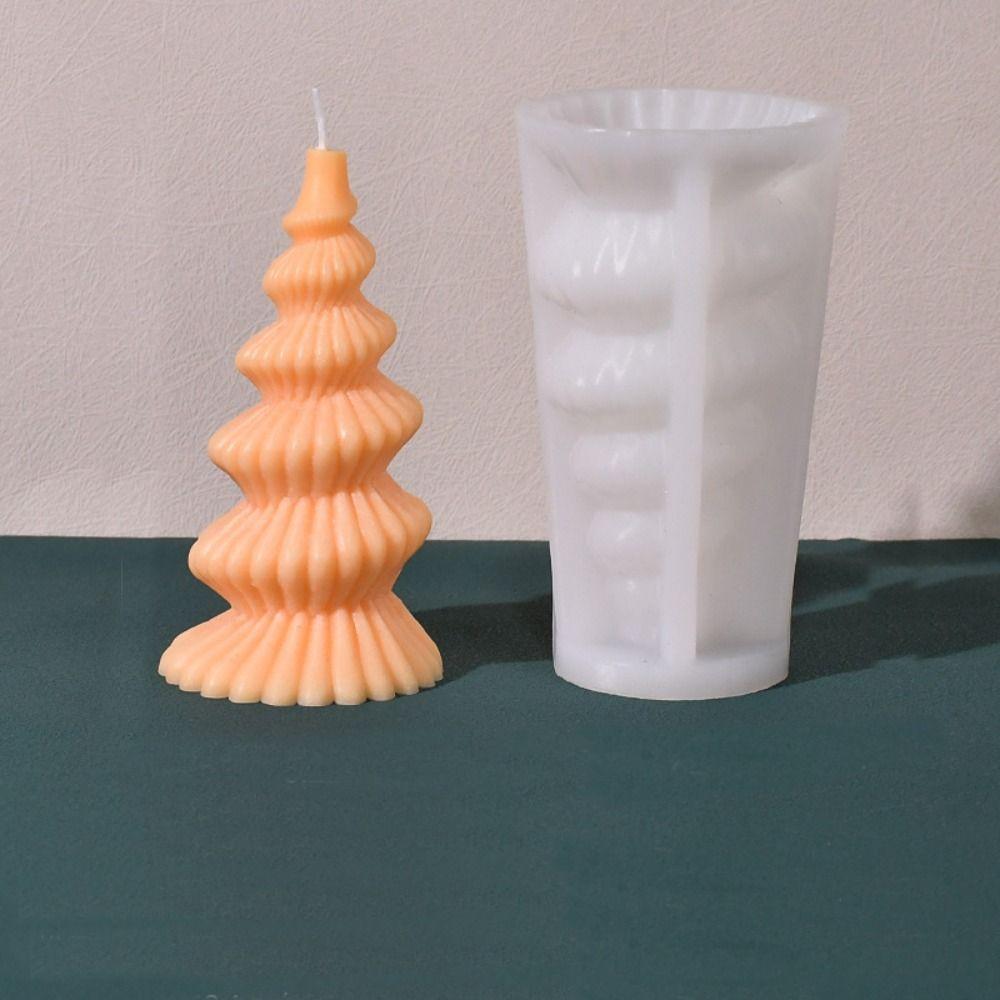 3D Candle Mould DIY Soap Mold Gift Christmas Tree Candle Mold  Candle Making