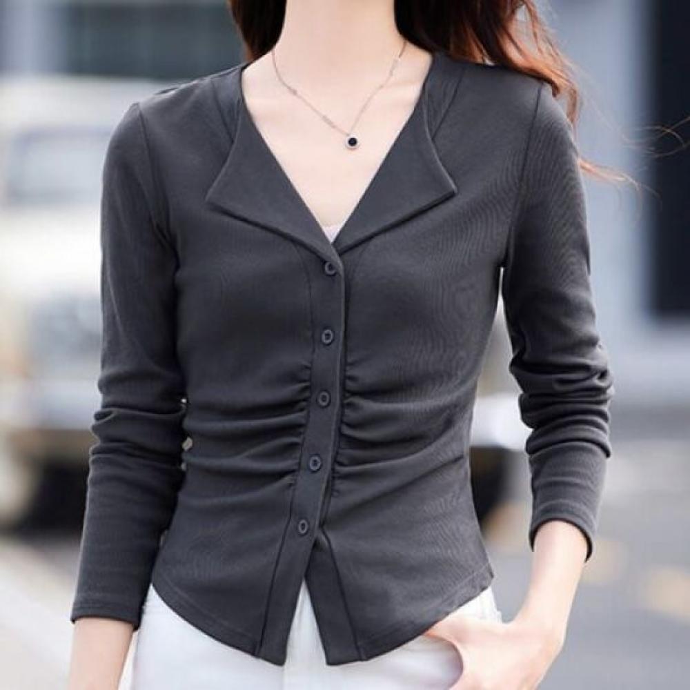 NaVaVa Slim FiT V Neck Collar Long sleeVe T shirT nT3248