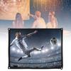 4:3 Thickened 100% Polyester Portable Foldable White Soft Projector Screen Curtain