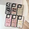 Leather Bow for Apple 17promax Mobile Phone Case for IPhone16 High-end 15 Simple 13 Anti-fall 14