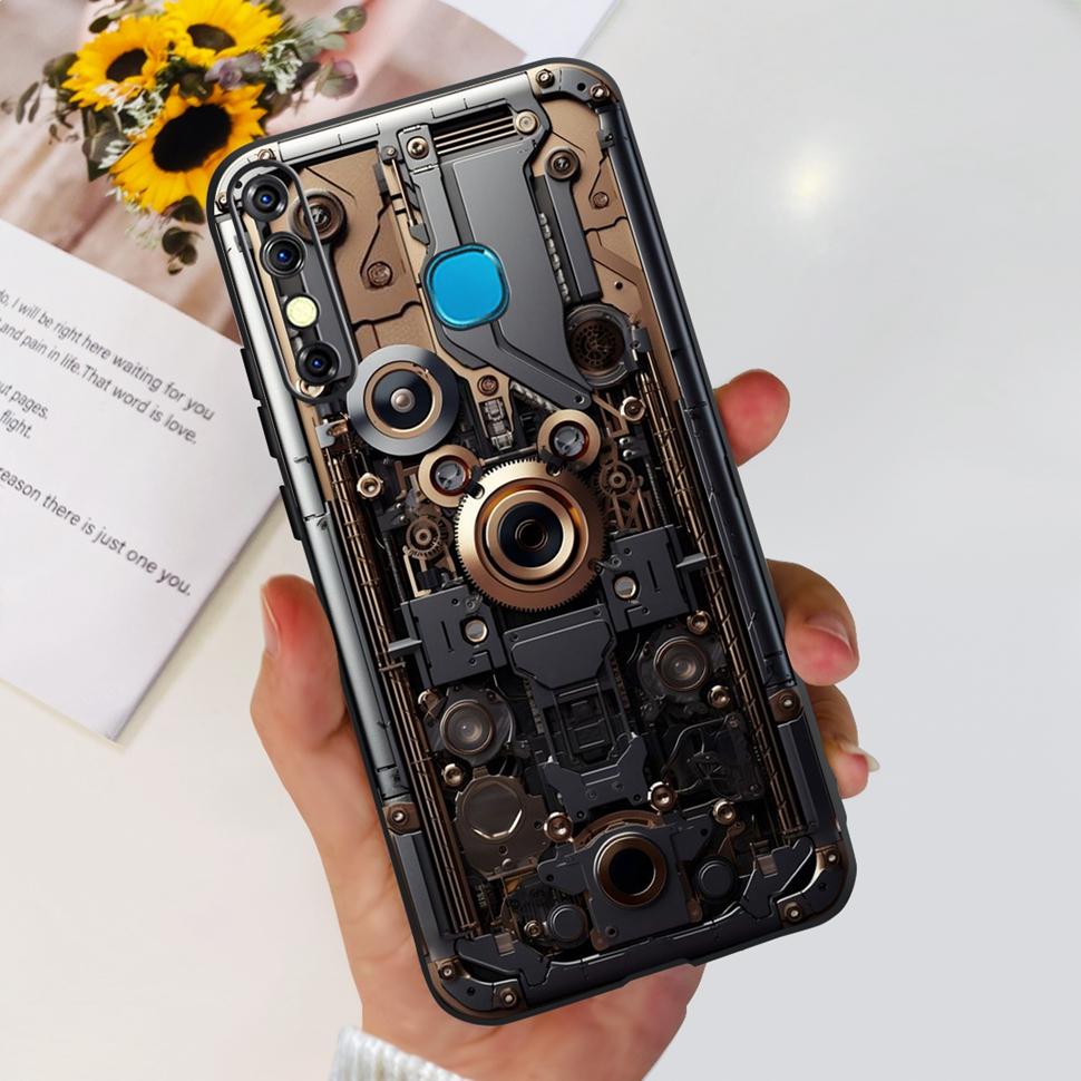 For Infinix Hot 8 2019 Case Cute Panda Butterfly Soft TPU Phone Case For Infinix Hot 8 Hot8 Back Cover X650C X650B Coque Bumper