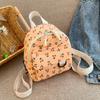 Corduroy Bag Cherry Print Small Fresh Lightweight Backpack Velvet Shoulder Sweet Cute Girl Backpack