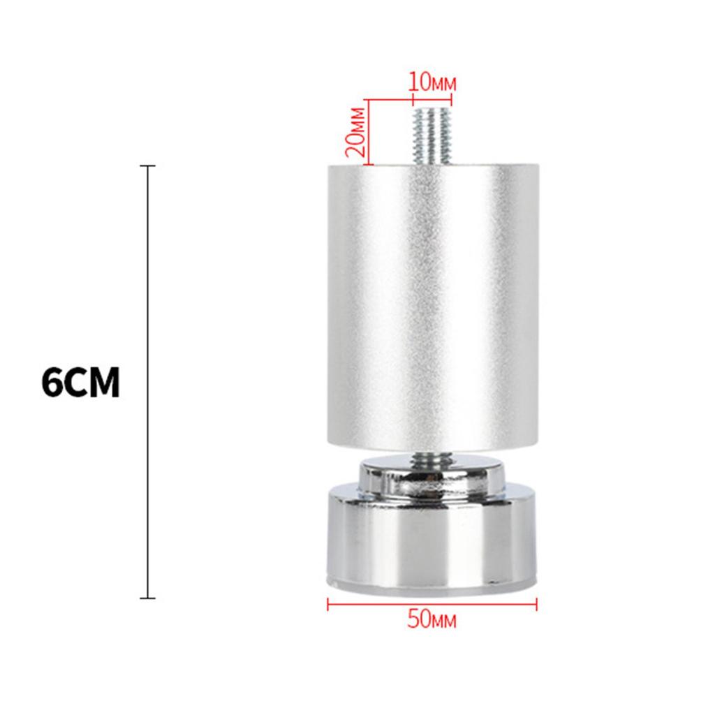 Adjustable Mounting Plates for Sofa Legs Metal Furniture Hardware Cylindrical Table Feet for Bedroom and Dining