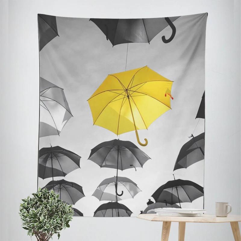 Gray and White Tone Creative Decorative Tapestry Home Wall Decoration Office Living Room Tapestry