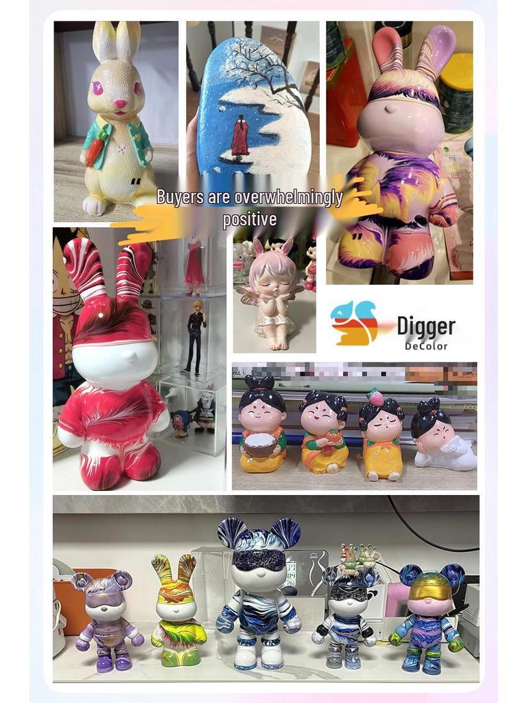 Ultra Bright Quick-Drying Clay Brightener & Alkaline Water Knot Bread Plaster Doll Stone Oil Painting