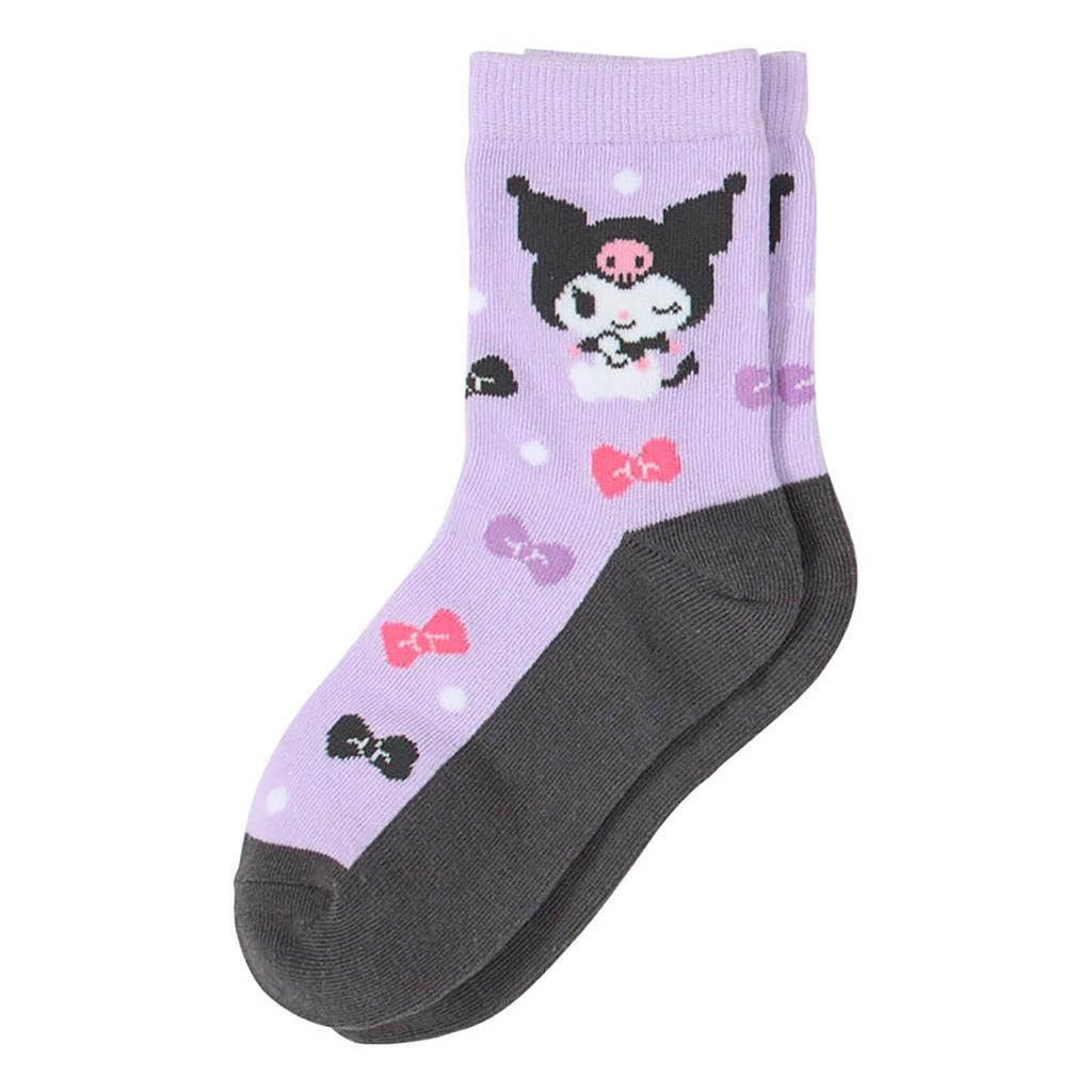 Sanrio Kids Socks 689254 3-Pair Set, Kuromi, 16-18cm,