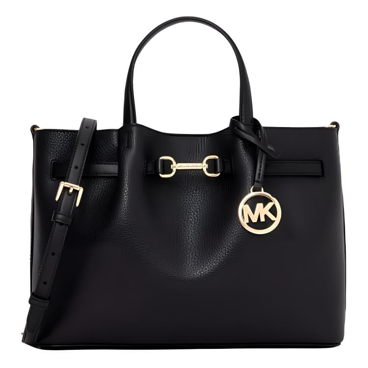 MICHAEL KORS Cow Leather One Shoulder Handbag Medium Women's Black 35S5G2ZS3T-BLACK