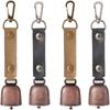 Custom-made Logo Outdoor Retro Bell Camping Animal-repellent Warning Bell Quick-hanging Bell Backpack Pet Collar Pendant