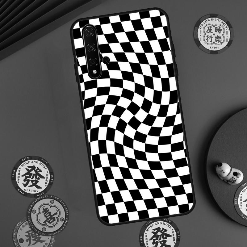 Check Orange Green Moss Twist For Huawei Nova 12s 7i 8i 11i 12i Y73 Y70 Y90 Y60 Y72 Y61 Y91 9 10 SE P30 Pro P40 Lite Case