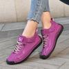 Handmade Casual Women's Shoes Ankle Boots Comfortable Slip-Resistant Breathable Shoes Elastic Strap Outdoor Walking Flat Shoes