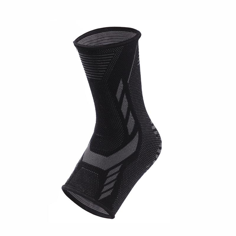 

Медно-пропитанный дышащий бандаж для голеностопа: Четырехсторонняя эластичная трикотажная компрессия для спорта и бега Black