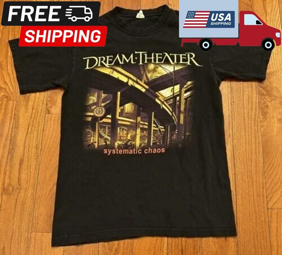 

Vintage Dream Theater Systematic Chaos Black Tshirt Size S to 5XL Unisex T-Shirt M
