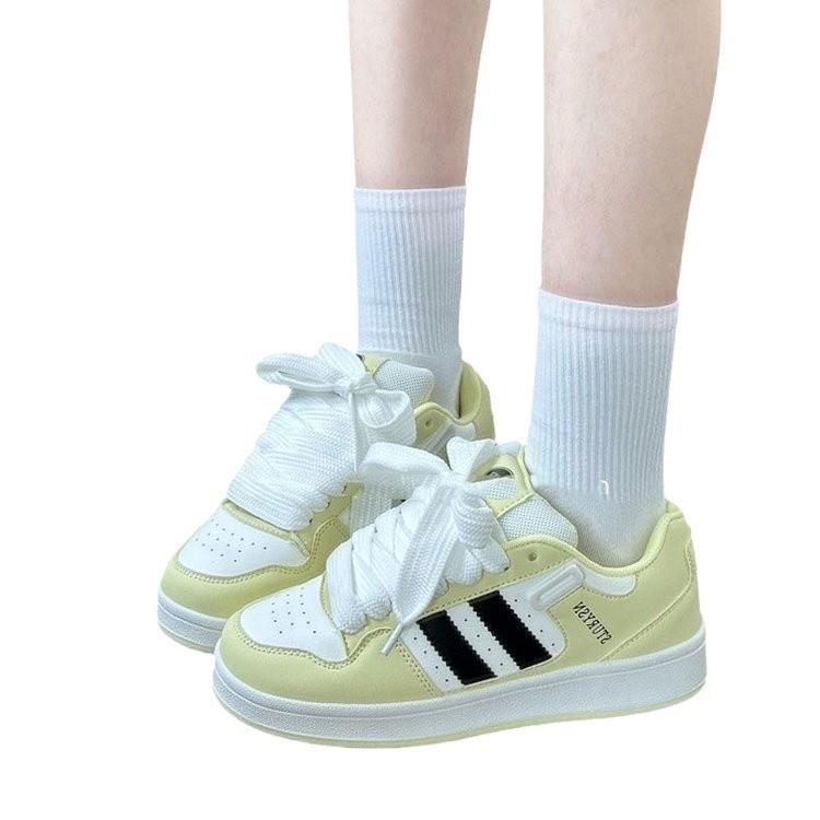 Hong Kong style design bread shoes women ins tide 2024 autumn new Internet celebrity versatile sports and leisure shoes