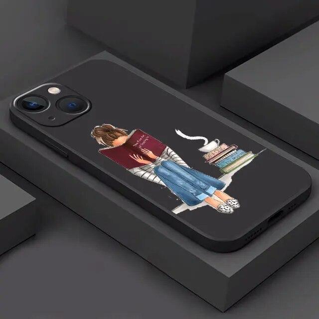 Pretty Girl Lady Phone Case For iPhone Samsung Galaxy Redmi Xiaomi Oppo OnePlus Note S A 7 8 9 10 11 12 13 14 20 21 22 23 53 54 Pro Max Plus Ultra