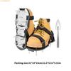 K1AE Lawn Aerator Shoe Metal Spiked Aerator Sandals For Rock Soil And Lawn Exercise With Adjustable Straps