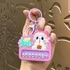 Lucky Cat Mini Musical Piano Keychain: Cute Backpack Pendant & Small Gift Ornament
