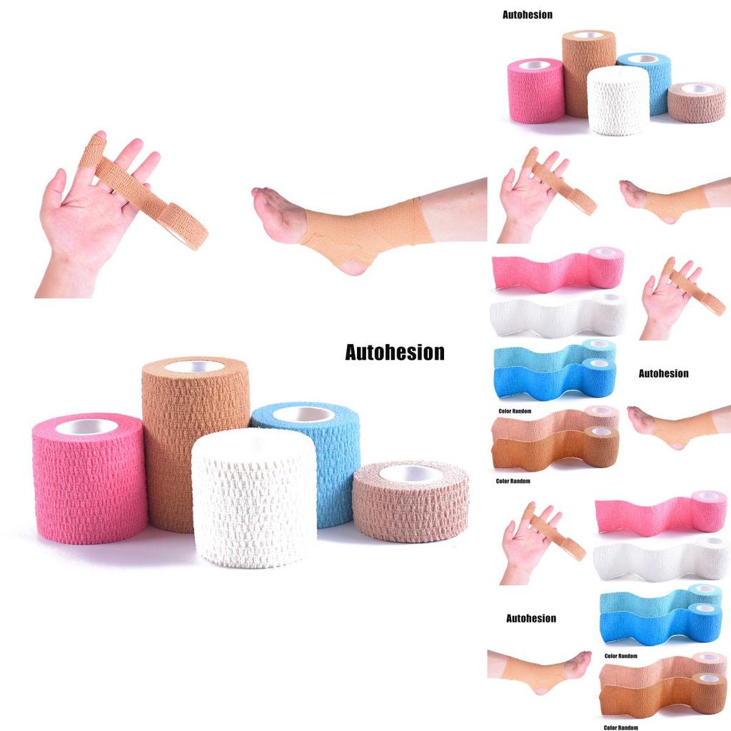 0.9in-3.9in Elastic Cotton Self-adhesive Bandage Exercise Finger Tape