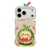 Oil Painting Watermelon Is Suitable for Apple 11promax Mobile Phone Case Iphone11 Transparent 11 Double Bracket 11 Cute Anti-drop