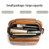 Classic Multi-pocket PU Leather Crossbody Bag Durable Retro Design Shoulder Handbag for Men Everyday Casual Wear & Business Use