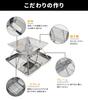 MOON LENCE Folding Stainless Steel Barbecue Pit for Compact and Perfect for Outdoor Includes Storage A101 Stove/Bonfire 2-4 People, Lightweight,