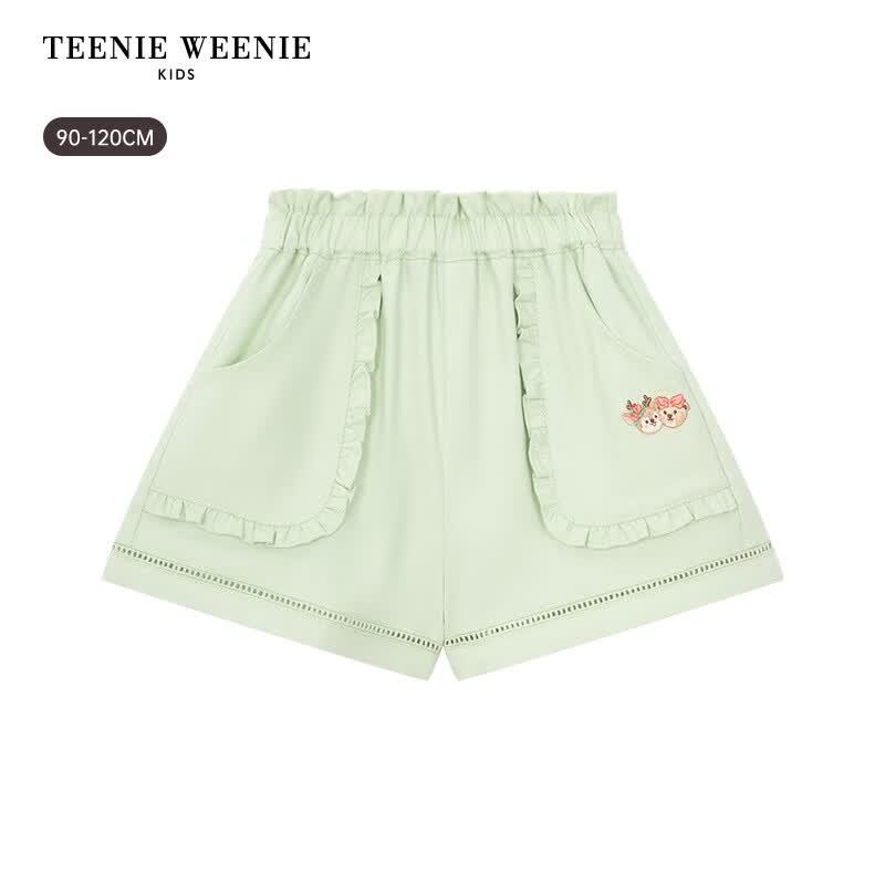 Teenie Weenie Kids Girls' Sweet Lace Straight Shorts