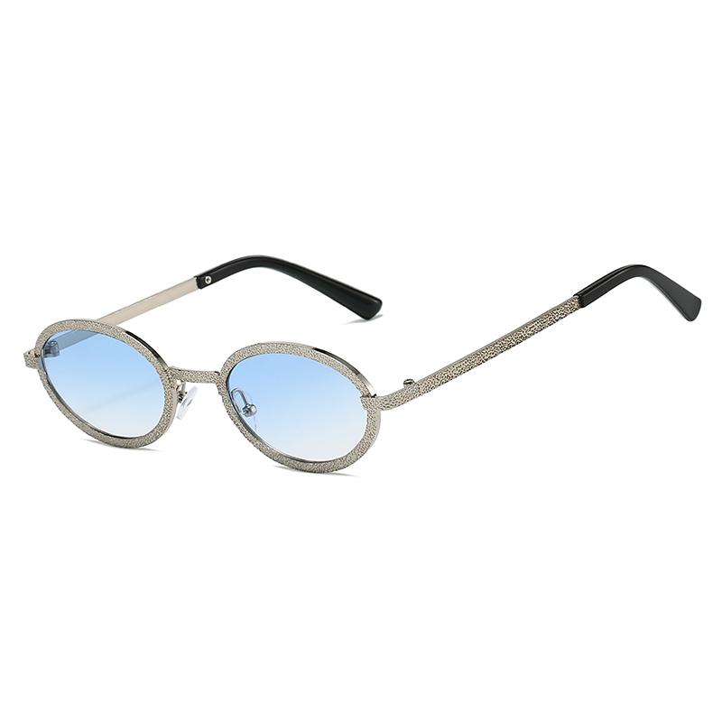 Fashion Luxury Oval Sunglasses Women Men Vintage Brand Sun Glasses Metal Frame Outdoor Travel Shades Lady Eyewear UV400