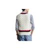 Polo Ralph Lauren SS24 Griffin Pattern Striped V-Neck Pullover Vest Men Vests Washed-White MNPOSWE1CM20100-100