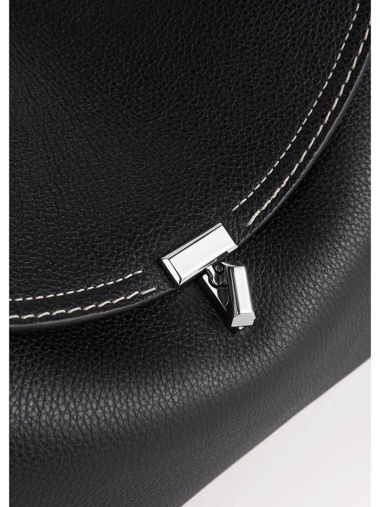 TOTEME Polštářová taška: Pravá kůže, Všestranná módní taška přes rameno, Lehký luxus, Dvouvrstvá dámská kabelka z hovězí kůže.