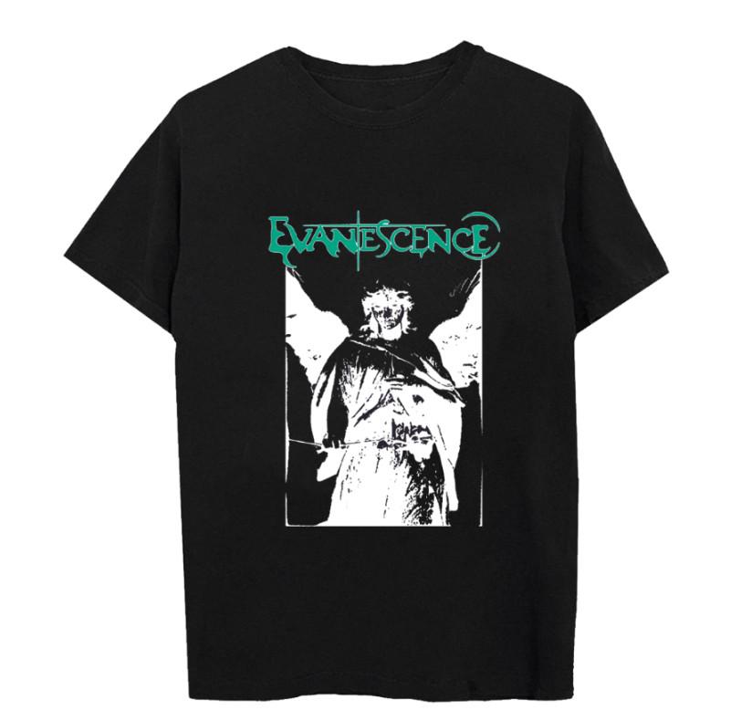 EVANESCENCE Band T-Shirt Short Sleeve Cotton Black Unisex Size S to 3XL Unisex T-Shirt L