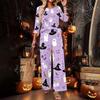 Women's Casual Two Piece Outfit Round Neck Loose Fit 3/4 Sleeve Top and Pants Set for Everyday Wear