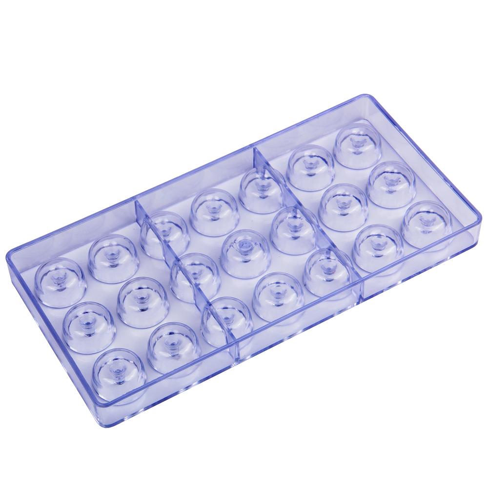 Plastic 21 Cavities Round with Cone Shaped Baking Chocolate Mold Sweet Candy Craft Tools Icing Cube Mold CC0067