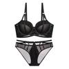 Set Reggiseno con Anello in Acciaio Morbido Europeo e Americano per Seno Piccolo da Donna - Stile Supportivo Anti-Cedimento e Raccolto