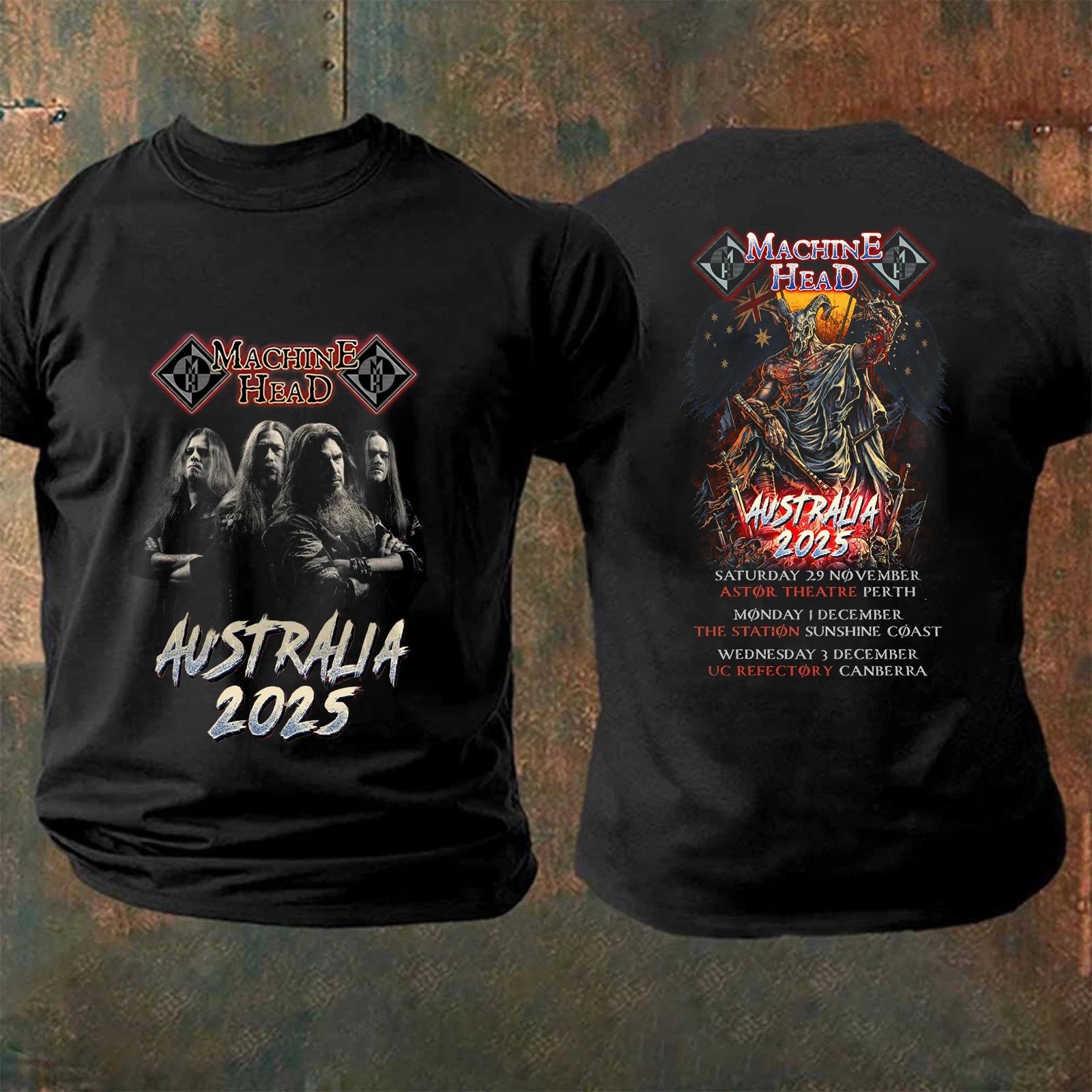 Machine Head Tour Australia 2025 Tshirt, Machine Head Tshirt S-5XL 2XL