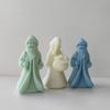 Christmas Santa Silicone Mold DIY Epoxy Resin Molds Table Ornament Mould Scented Candle Plasters Making Tool Easy Clean