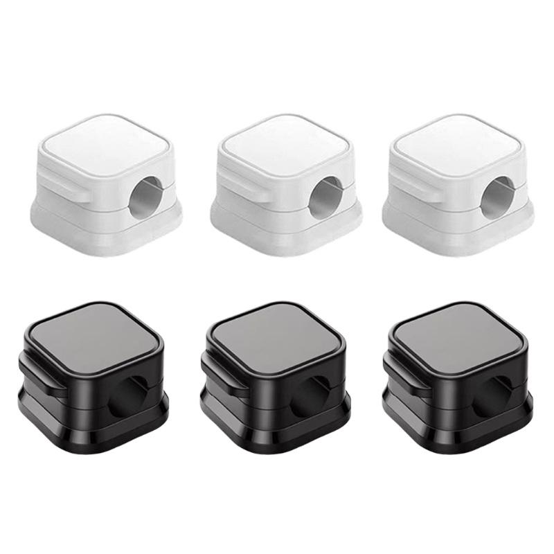 Magnetic Mouse Wire Organizers Desktop Cable Clip Protectors Cord Winder Self-Adhesive USB Charging Line Holder