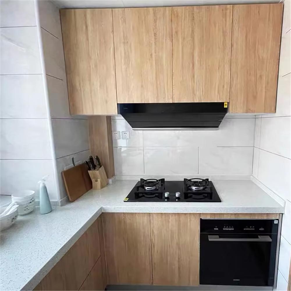 40cm modern style decoration waterproof moisture-proof mildew proof wood grain cabinet door kitchen living room wallpaper