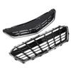 Front Upper Lower Grille Set Chrome ABS 84189613 84009674 Replacement for Chevy Cruze Premier RS