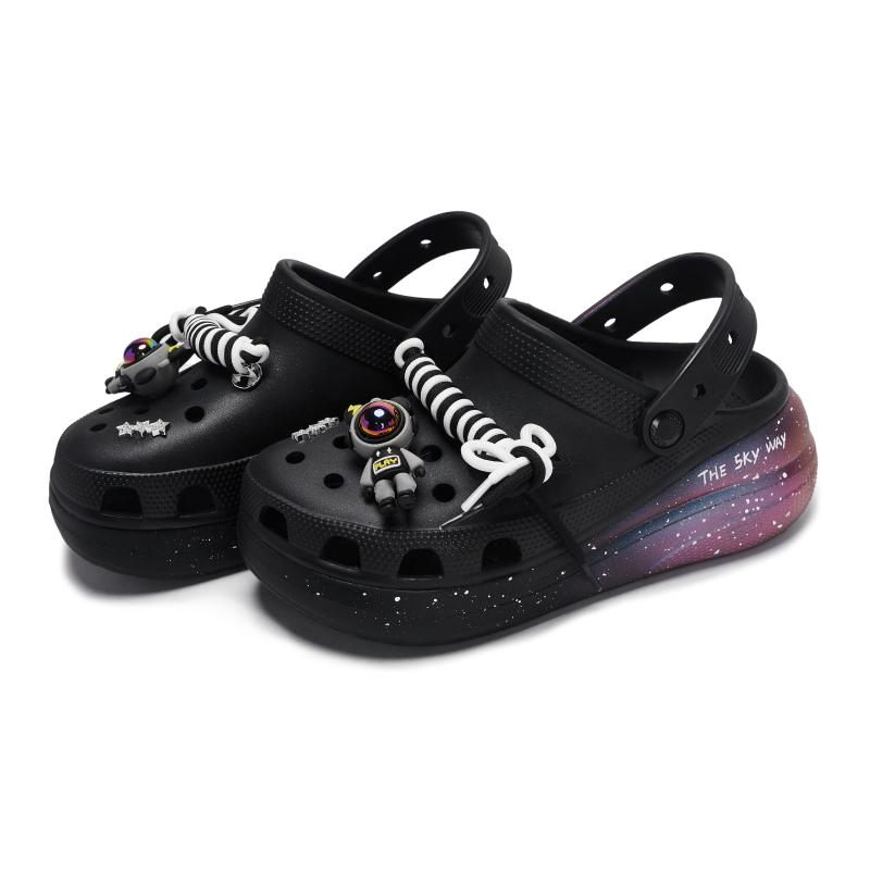 Crocs Klasyczne chodaki Comfort Space Travel Pudełko na prezent Buty z dziurkami Unisex Czarny, Niebieski Fioletowy