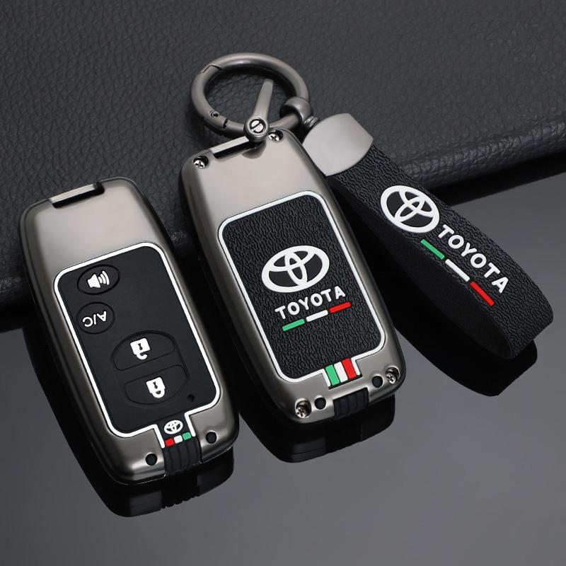 For Toyota 2026 Hot Hub Caps Zinc Alloy Car Smart Remote Key Cover Case Protector Shell For Toyota Camry Highlander Crown Prado