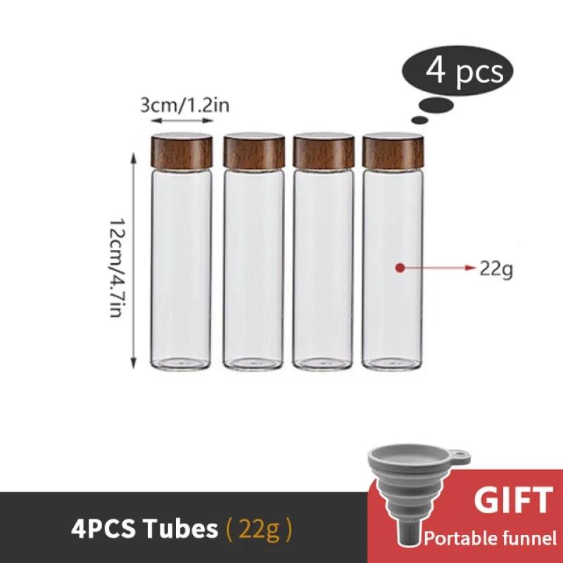 Coffee Bean Storage Container Test Tube Display Rack Coffee Bean Splitting Bottle Storage Coffee Sealing Can Coffee Accessories