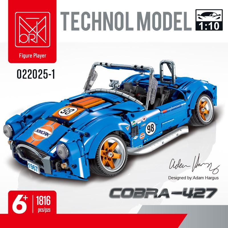 

MOC 022025-1 Retro Shelby Cobra-427 Supercar Model Building Blocks