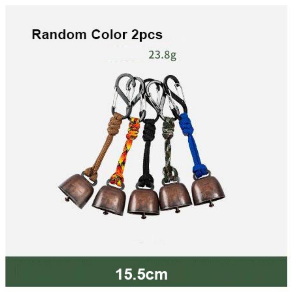 2pcs New Anti Loss Hiking Wind Chimes Bells Metal 9 Styles Retro Bells Japanese Wind Camping Bells Vintage Bell Decorations