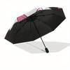 Disney Minnie Mouse,Bow Automatic Opening and Closing Umbrella   Suitable for All Occasion and Business Umbrella, Unisex Portable Tri Fold S