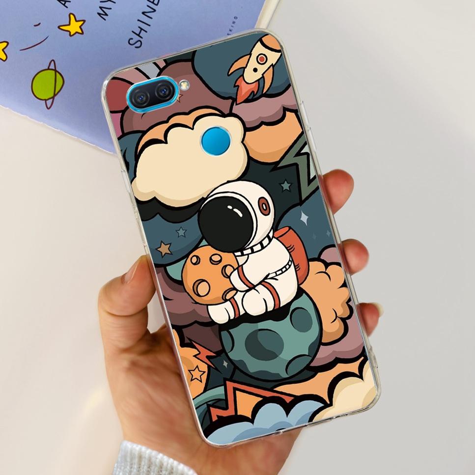 Case For Oppo A12 6.22" Cute Cartoon Dinosaur TPU Soft Silicone Clear Cover For Oppo A12 A 12 CPH2083 Phone Case Funda Bumper