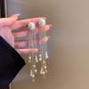 Silver Needle Retro Flower Pearl Earrings French Niche Stud Earrings Light Luxury High-end Earrings Women